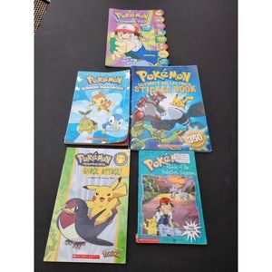 Pokemon Book Collection Stickers Lot Sinnoh Prehistoric Ash Pikachu